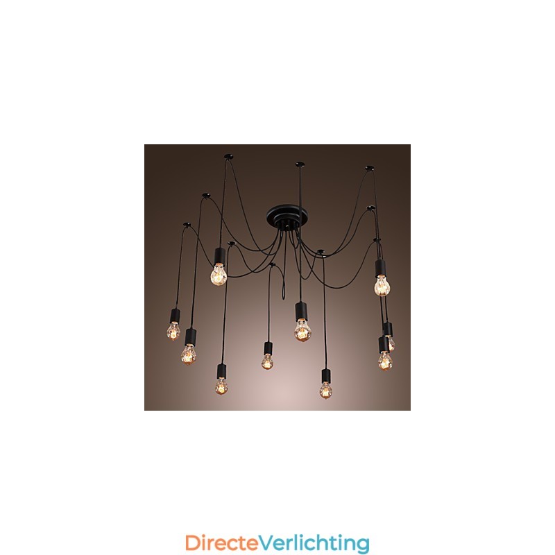 Kroonluchter Vintage Design Lampen Inbegrepen Living 10 Lampen Hanglamp
