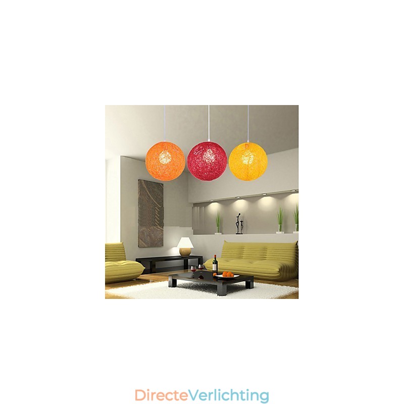 CreatiefAmerikaans Landelijk Creatief Cany Art Kleur Hanglamp En Bolvormige Lamp Licht