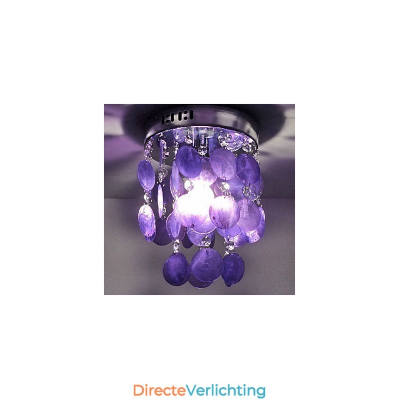 Moderne, eigentijdse mini-stijl chromen hanglamp