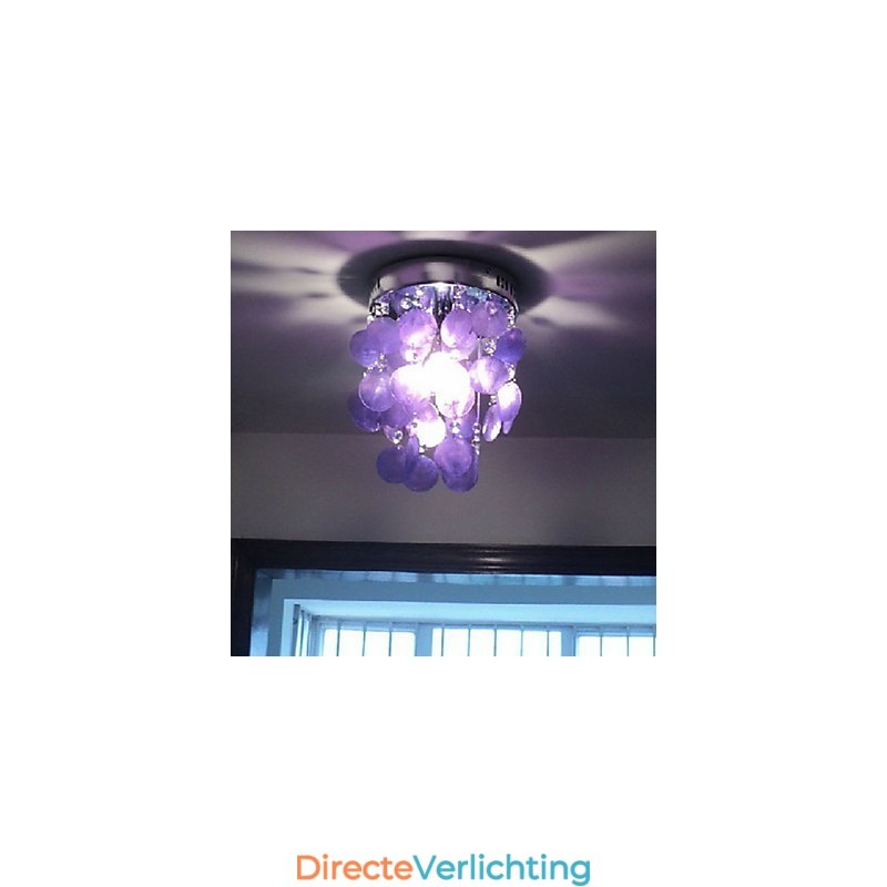 Moderne, eigentijdse mini-stijl chromen hanglamp