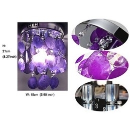 Moderne, eigentijdse mini-stijl chromen hanglamp