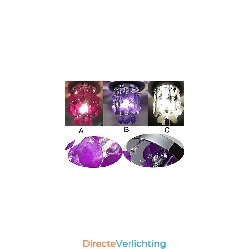 Moderne, eigentijdse mini-stijl chromen hanglamp
