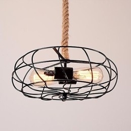 Vintage Amerikaanse ijzeren touw creatieve industriële ventilator kroonluchter
