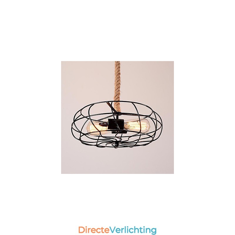 Vintage Amerikaanse ijzeren touw creatieve industriële ventilator kroonluchter