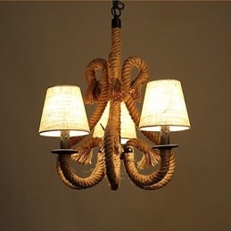 Retro minimalistische creatieve touw kroonluchter