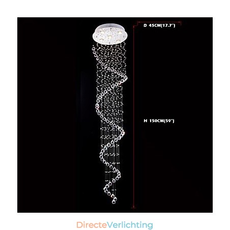 Kristallen hanglamp kroonluchterverlichting 5 lampen zilveren luifel helder K9 kristal helix plafondlampen Kristallen hanglamp kroonluchterverlichting 5 lampen zilveren luifel helder K9 kristal helix plafondlampen