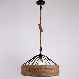 1 Lichte touw hanglamp mini stijl moderne eigentijdse landelijke stijl
