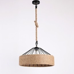 1 Lichte touw hanglamp mini stijl moderne eigentijdse landelijke stijl