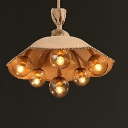 Landelijke Schilderij Metalen Kroonluchter Hanglamp Slaapkamer