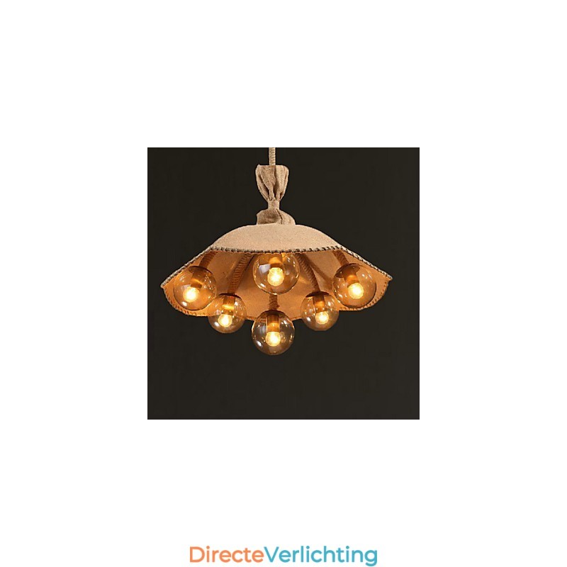 Landelijke Schilderij Metalen Kroonluchter Hanglamp Slaapkamer