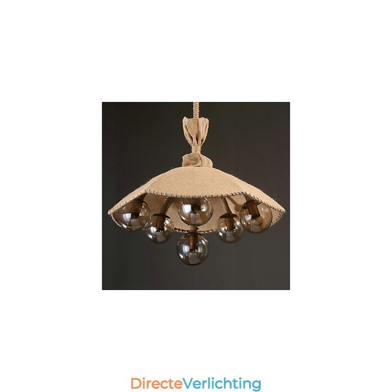 Landelijke Schilderij Metalen Kroonluchter Hanglamp Slaapkamer