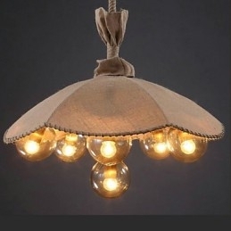 Landelijke Schilderij Metalen Kroonluchter Hanglamp Slaapkamer