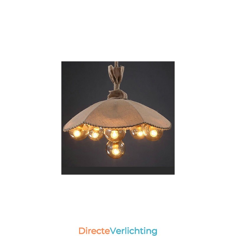 Landelijke Schilderij Metalen Kroonluchter Hanglamp Slaapkamer