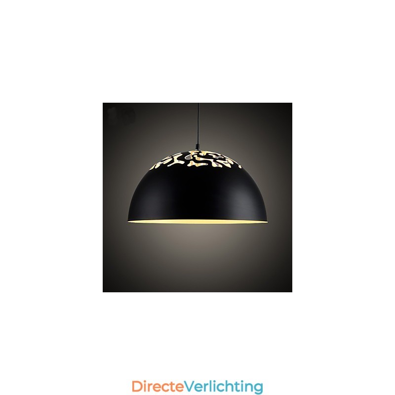 Vintage Stijl Minimalistische 1 Lichts Hanglamp met Gesneden Kap Hanglamp