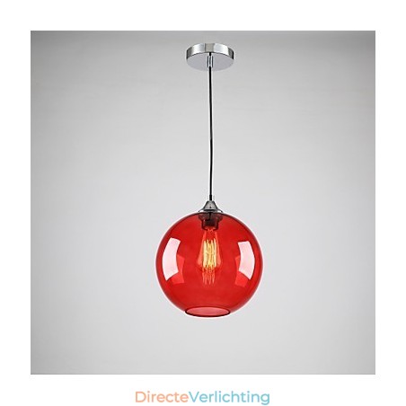 Moderne glazen hanglamp in rond rood bubbelontwerp Moderne glazen hanglamp in rond rood bubbelontwerp