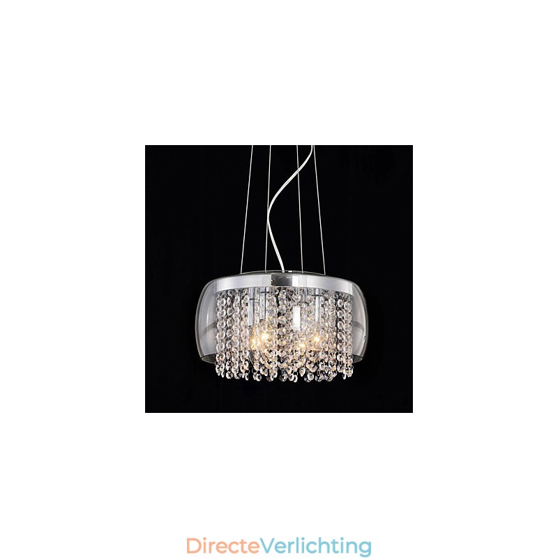 Moderne eigentijdse Drum Crystal Mini-stijl schilderij hanglamp
