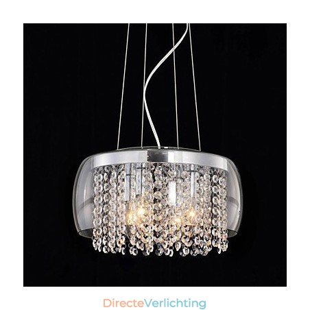 Moderne eigentijdse Drum Crystal Mini-stijl schilderij hanglamp Moderne eigentijdse Drum Crystal Mini-stijl schilderij hanglamp
