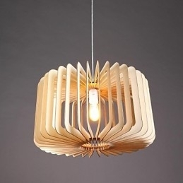 Moderne eigentijdse traditionele klassieke landelijke vintage lantaarn schilderij hout bamboe hanglamp