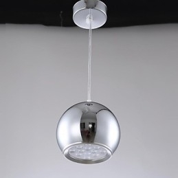 Moderne, eigentijdse Globe-gegalvaniseerde metalen hanglamp
