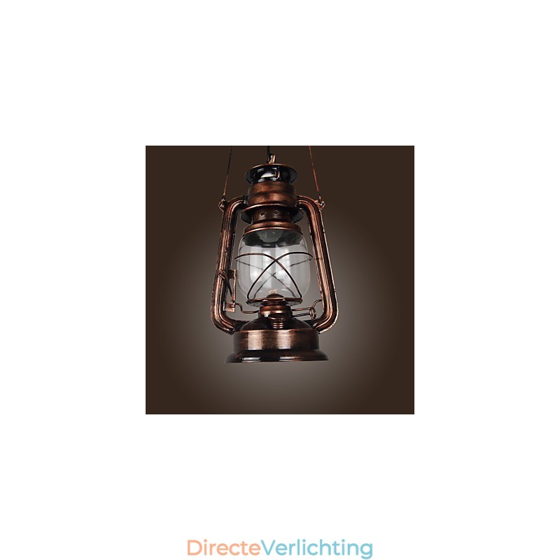Country Lantern Mini Stijl Bronzen Hanglamp