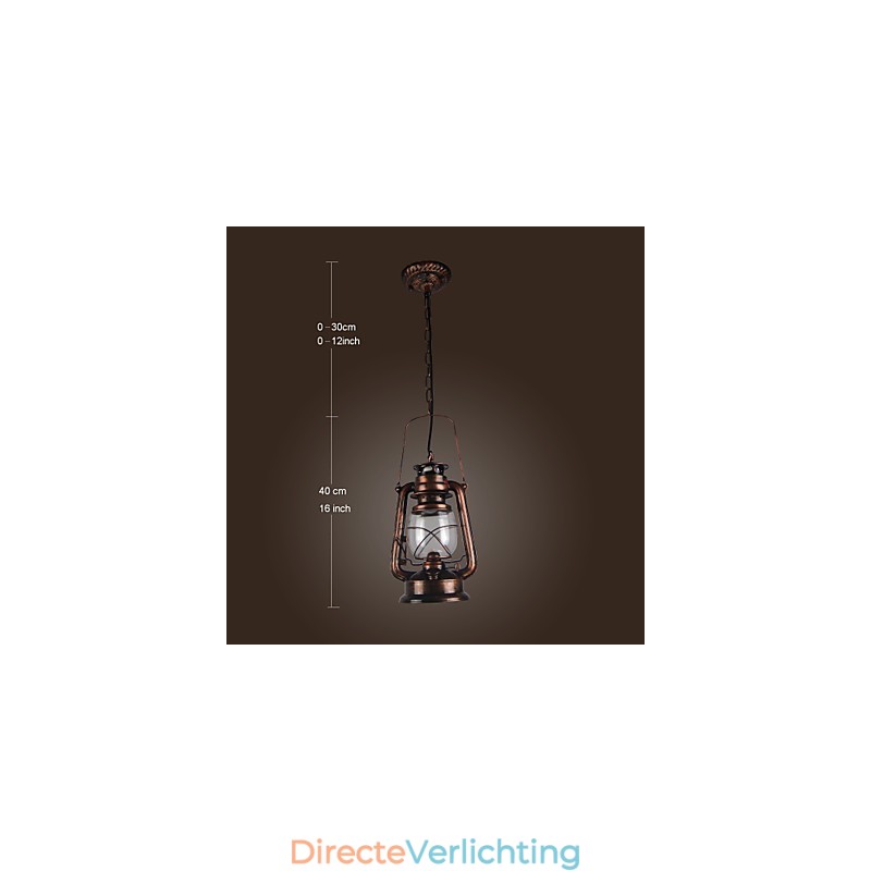 Country Lantern Mini Stijl Bronzen Hanglamp