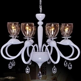 Europese stijl kristallen hanglamp individualiteit creatieve zwaan