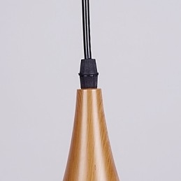 Retro hanglamp houtnerf metaal café hanglampen