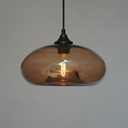 Moderne karakteristieke hanglamp met 1 licht en transparante kap