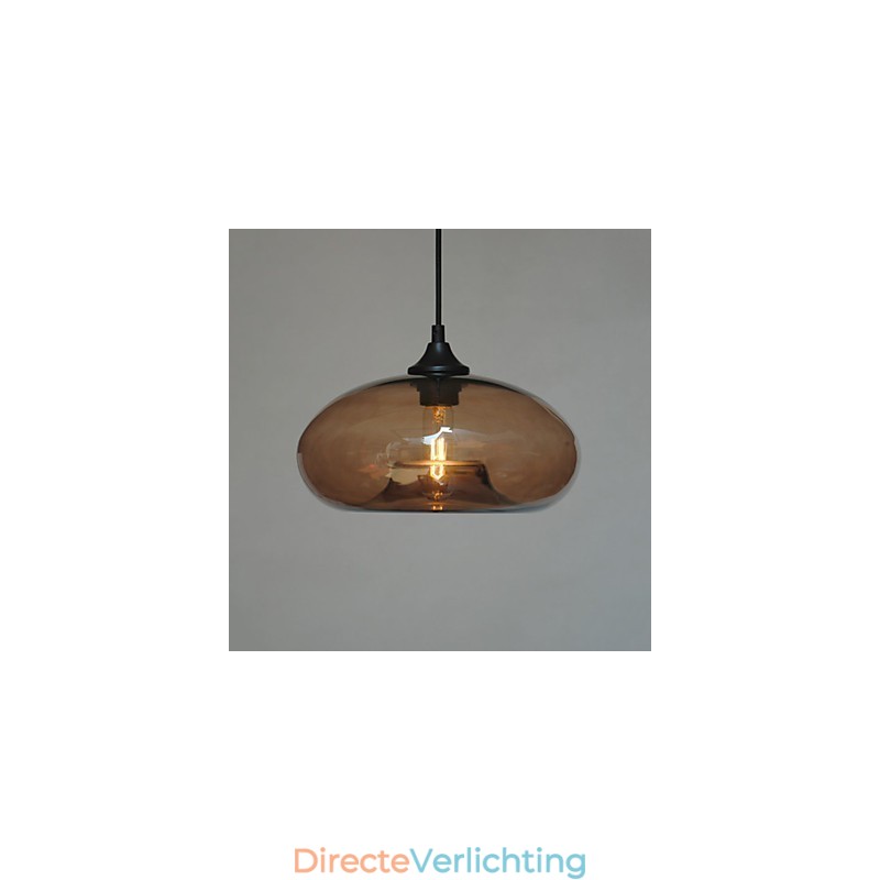 Moderne karakteristieke hanglamp met 1 licht en transparante kap