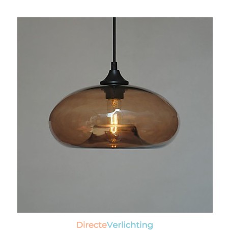 Moderne karakteristieke hanglamp met 1 licht en transparante kap