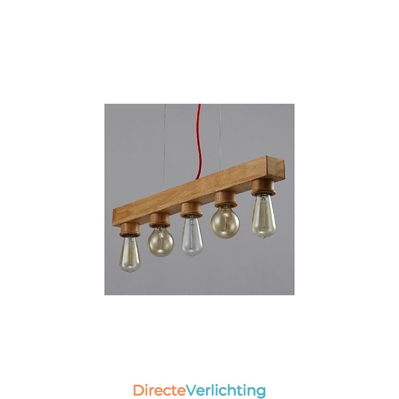 Moderne eigentijdse traditionele klassieke mini-stijl schilderij houten bamboe hanglamp
