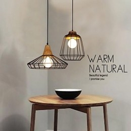 Nordic creatieve smeedijzeren kroonluchter café retro net hanglamp