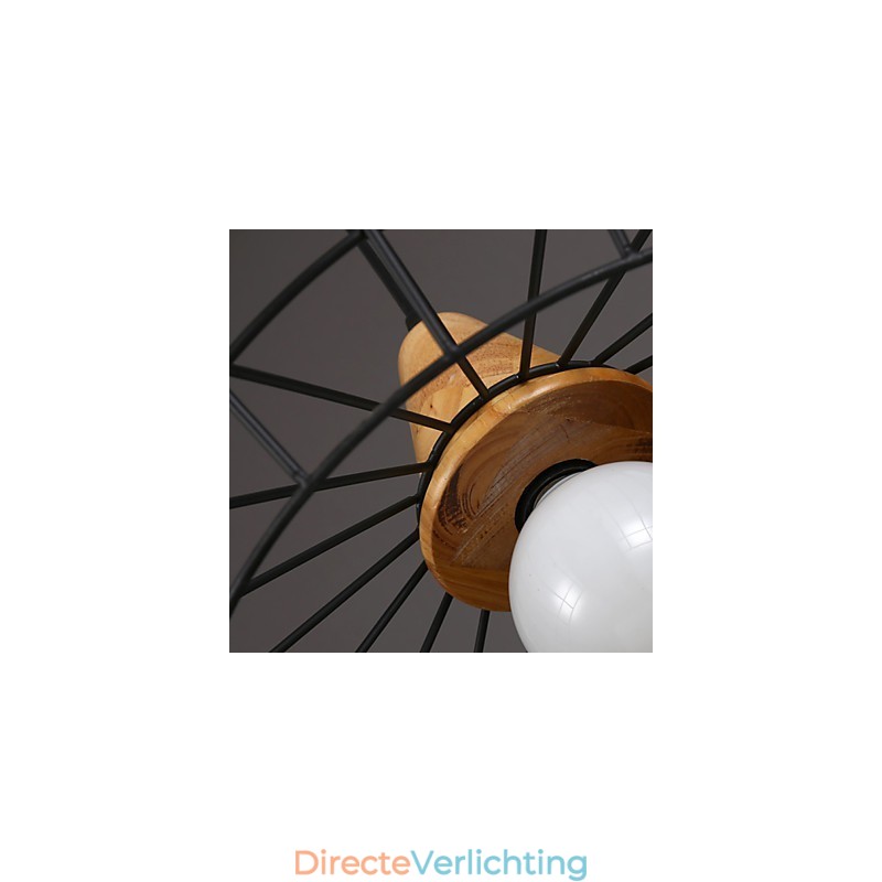 Nordic creatieve smeedijzeren kroonluchter café retro net hanglamp