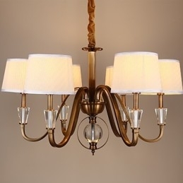 Rustieke Lodge Vintage Kristal Mini Stijl Gegalvaniseerde Metalen Kroonluchter