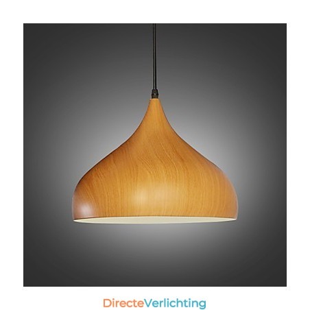 Retro hanglamp houtnerf metaal café hanglampen Retro hanglamp houtnerf metaal café hanglampen