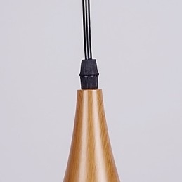 Retro hanglamp houtnerf metaal café hanglampen