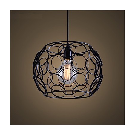 Creatieve gecontracteerde Noordse smeedijzeren glazen enkele kop hanglamp Creatieve gecontracteerde Noordse smeedijzeren glazen enkele kop hanglamp