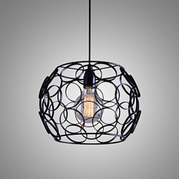 Creatieve gecontracteerde Noordse smeedijzeren glazen enkele kop hanglamp