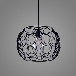 Creatieve gecontracteerde Noordse smeedijzeren glazen enkele kop hanglamp