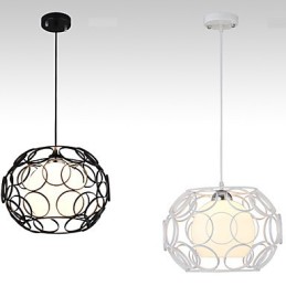 Creatieve gecontracteerde Noordse smeedijzeren glazen enkele kop hanglamp