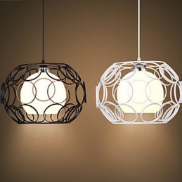 Creatieve gecontracteerde Noordse smeedijzeren glazen enkele kop hanglamp