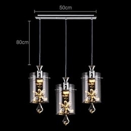 Moderne eigentijdse kristal andere glazen hanglamp
