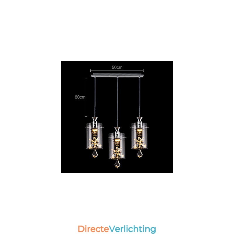 Moderne eigentijdse kristal andere glazen hanglamp