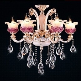 Moderne eenvoudige Europese stijl Chinese paarse jade kristal hanger