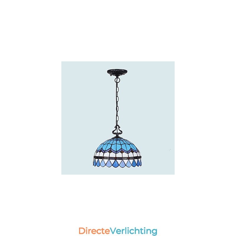 Europese landelijke creatieve kunsten Gebrandschilderde kroonluchter Herstellen van oude manieren Lamp Licht