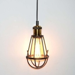 LOFT Lamp Vintage Hanglamp Edison Lamp Zwart IJzeren Metalen Kooi Lampenkap Warehouse Stijl Verlichtingsarmatuur