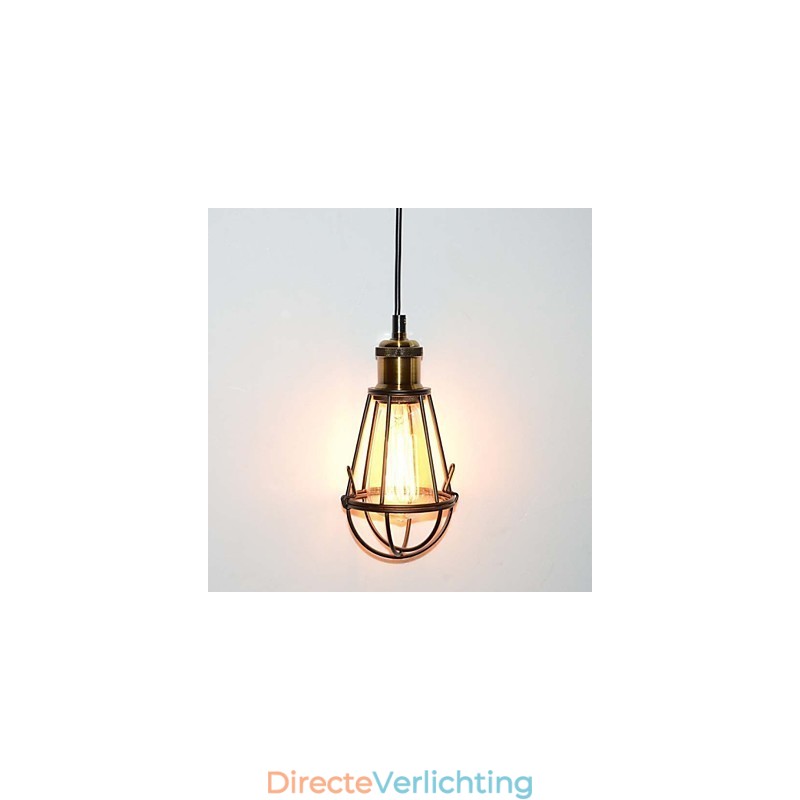 LOFT Lamp Vintage Hanglamp Edison Lamp Zwart IJzeren Metalen Kooi Lampenkap Warehouse Stijl Verlichtingsarmatuur