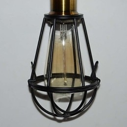 LOFT Lamp Vintage Hanglamp Edison Lamp Zwart IJzeren Metalen Kooi Lampenkap Warehouse Stijl Verlichtingsarmatuur