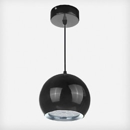 Moderne, eigentijdse metalen hanglamp met wereldbolschildering
