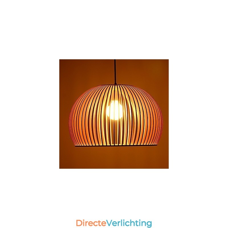 Ontwerp Stijl Circulair Kenmerk L Hanglamp 1 Licht Houten